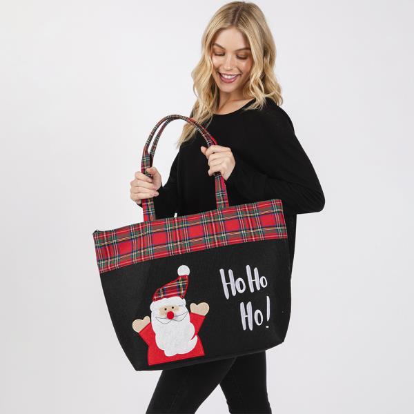 HO HO HO LETTER SANTA CHRISTMAS TOTE BAG