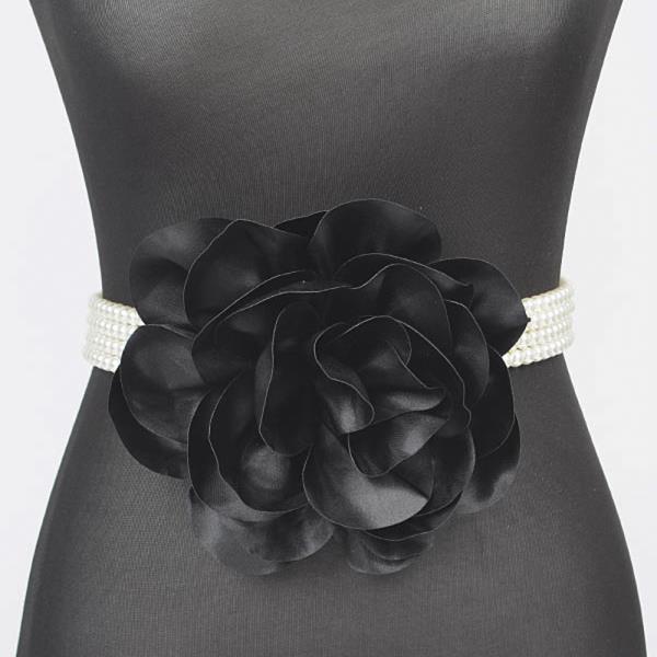 OVERSIZED FLOWER PEARL PLUS SIZE ELASTIC BELT