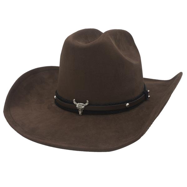 LONG HORN CONTRAST/BRAID BANDED COWBOY HAT