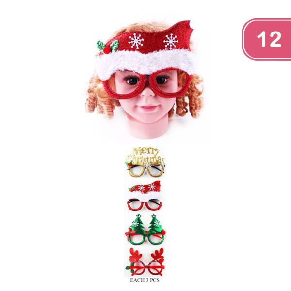 CHRISTMAS GLASSES (12 UNITS)