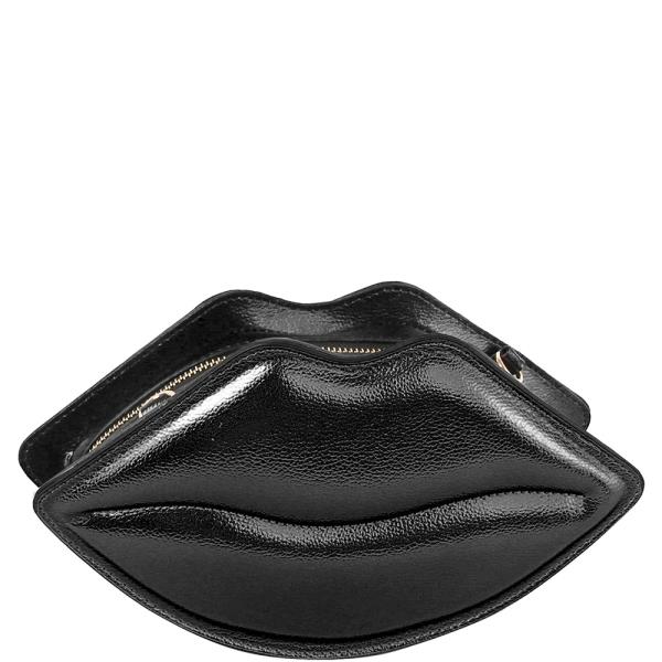 CHIC KISS LIPS ZIPPER CROSSBODY BAG