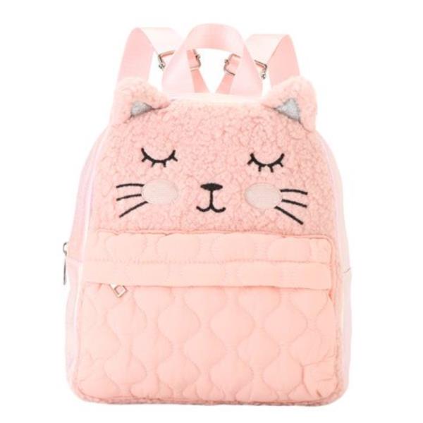 (ONLINE ONLY) KITTY FUZZY PLUSH QUILTED BACKPACK