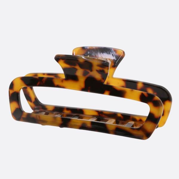 TORTOISE PATTERN CLAW HAIR CLIP