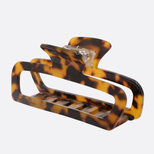 TORTOISE PATTERN CLAW HAIR CLIP