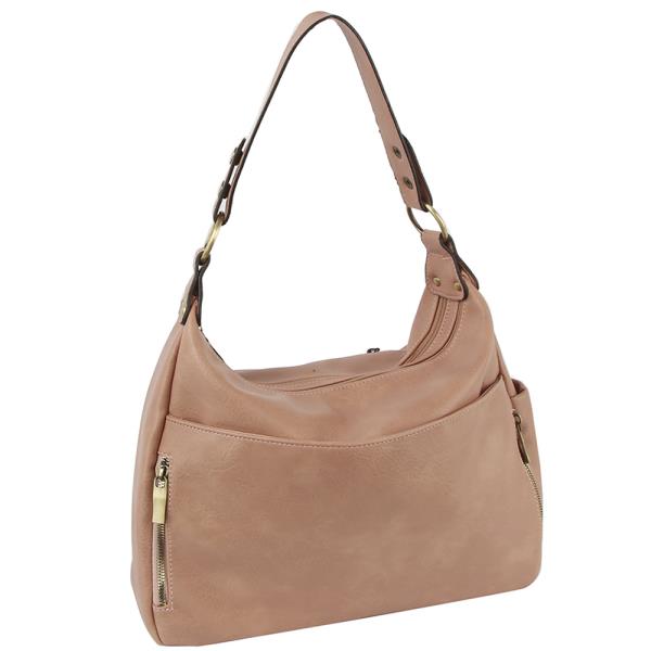 SMOOTH SHOULDER HOBO BAG