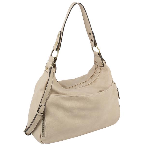 SMOOTH SHOULDER HOBO BAG