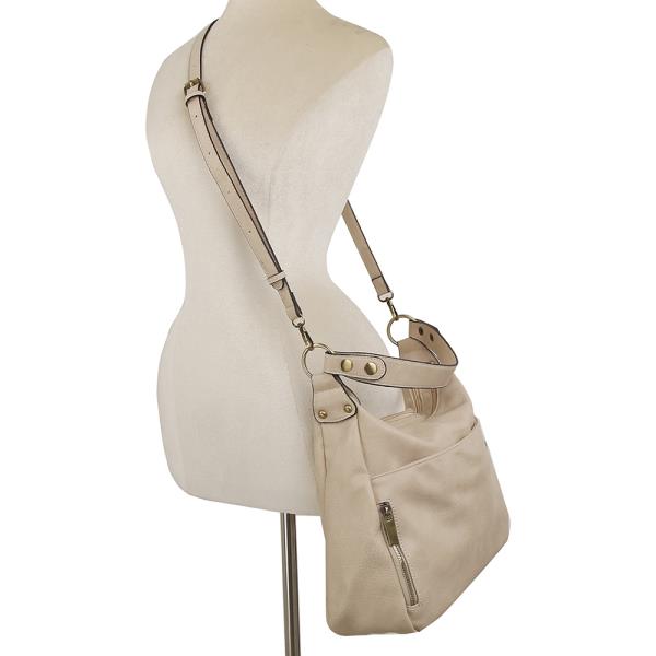 SMOOTH SHOULDER HOBO BAG