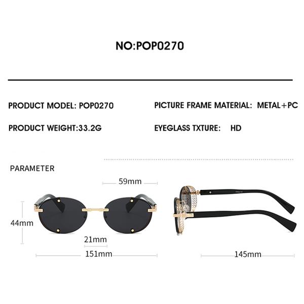 FASHION OVAL SUNGLASSES 1DZ