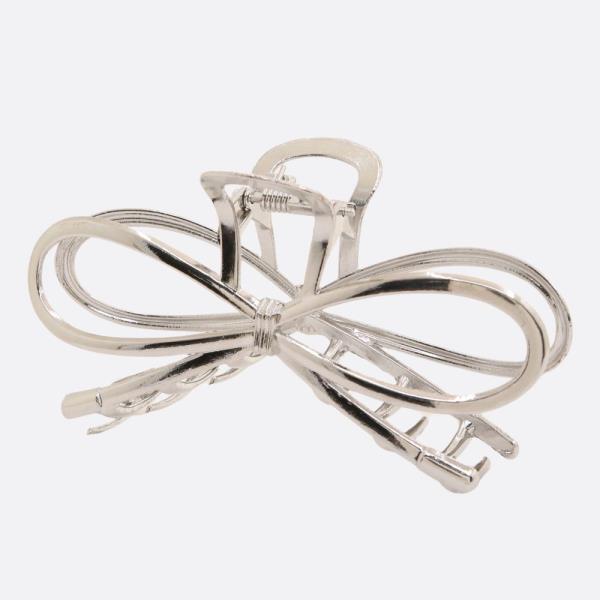 METAL RIBBON BOW JAW HAIR CLIP