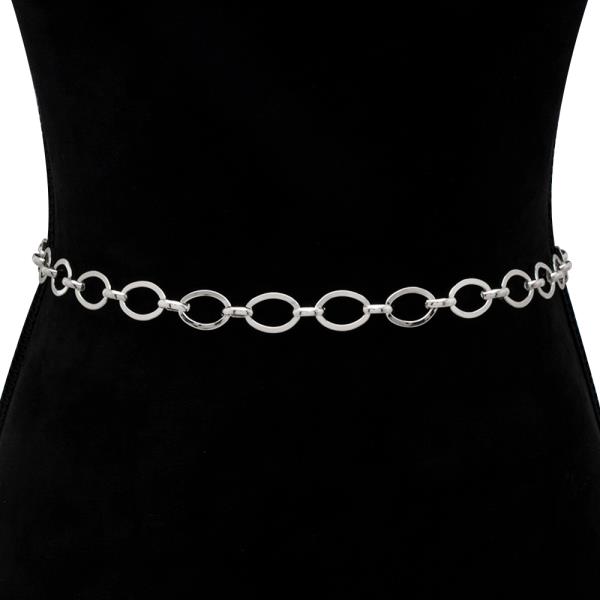 OVAL LINK FASHION HOOK BELT