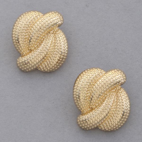 TEXTURED METAL EARRING