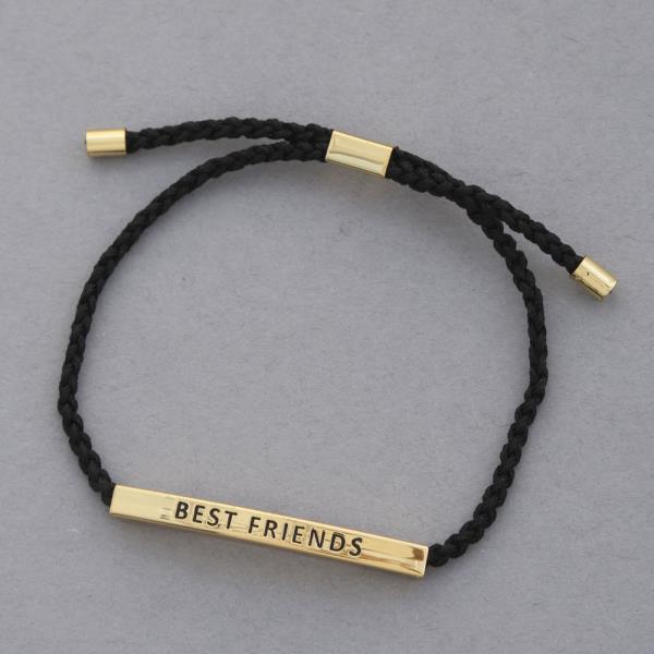 BEST FRIENDS TUBE GOLD DIPPED BRACELET