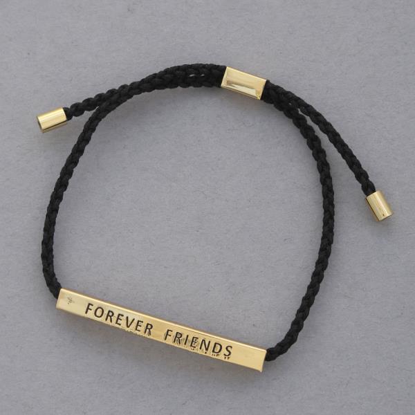 FOREVER FRIENDS TUBE GOLD DIPPED BRACELET