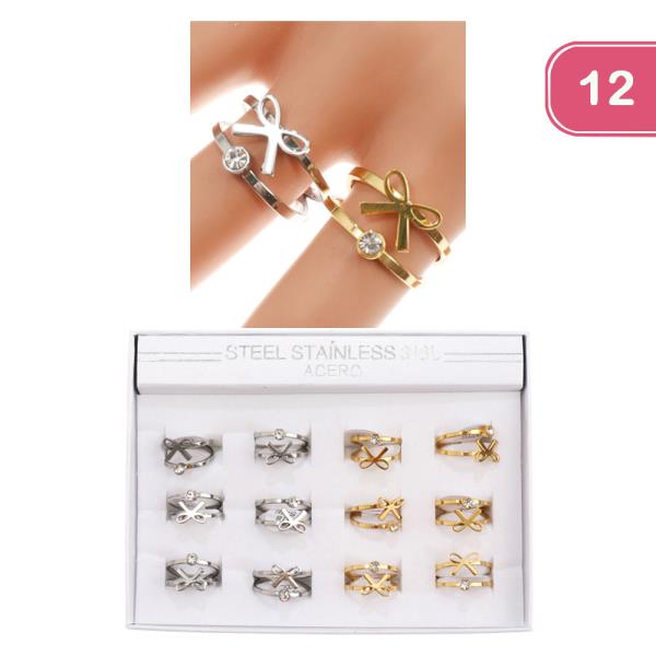 STACKABLE BOW RING (12 UNITS)