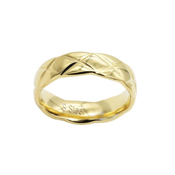 STAINLESS STEEL TEXTURED RING