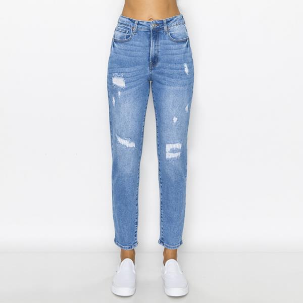 ($12.60 x 15PCS) MENDED DESTRUCTED MOM JEAN