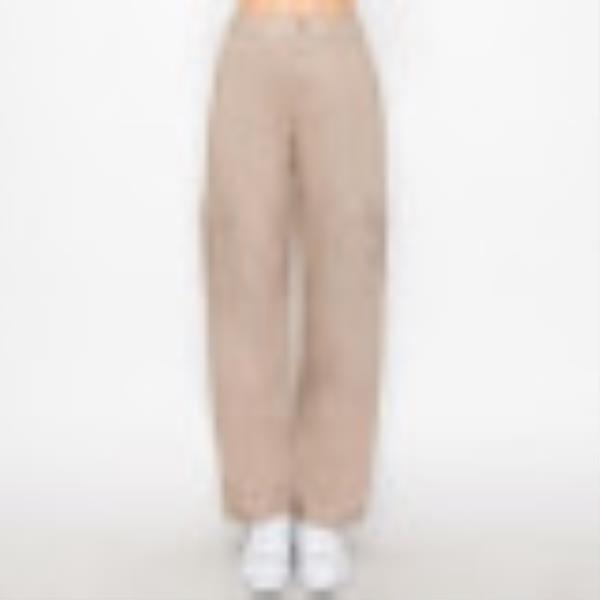 ($11.30 x 15PCS) TWILL WIDE LEG CARGO PANTS