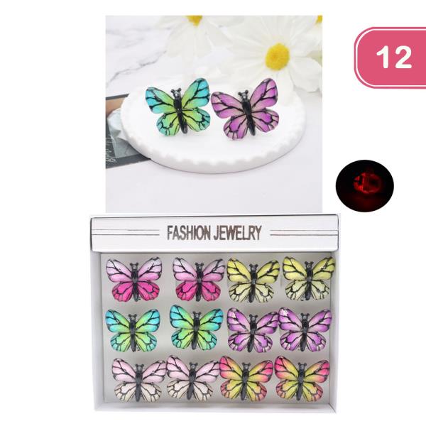 BUTTERFLY LIGHT UP RING (12 UNITS)