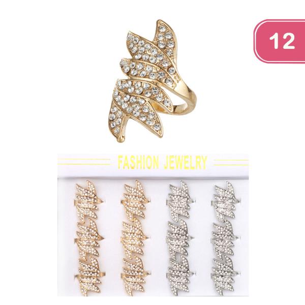 RHINESTONE RING (12 UNITS)