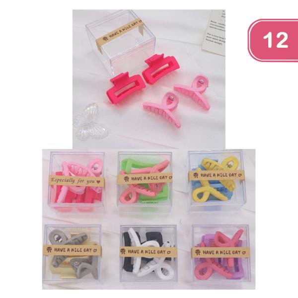 HAIR CLAW CLIPS (12 UNITS )