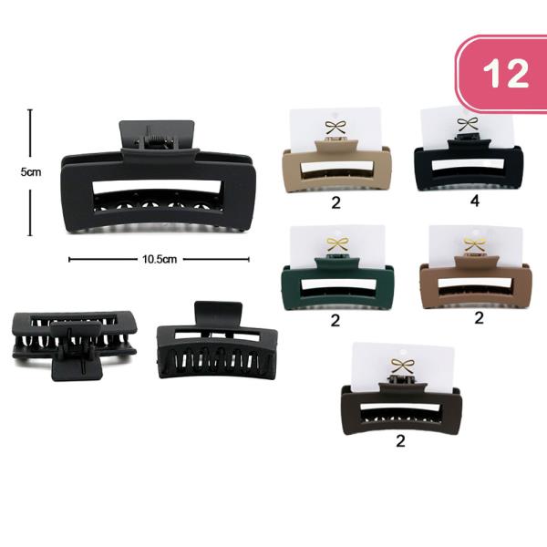 HAIR CLAW CLIP (12 UNITS)