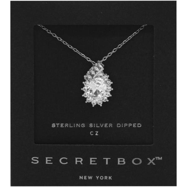 SECRET BOX GOLD DIPPED CZ DAINTY NECKLACE