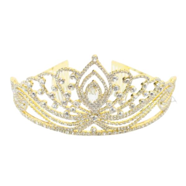 RHINESTONE CROWN TIARA