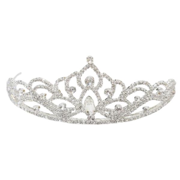 RHINESTONE CROWN TIARA