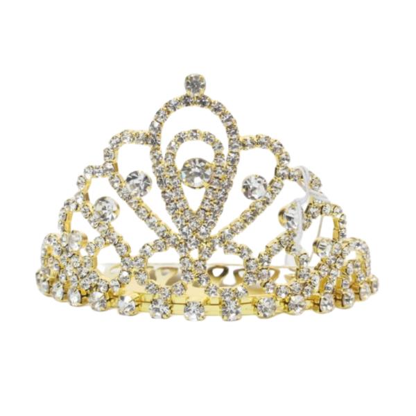 RHINESTONE MINI CROWN TIARA