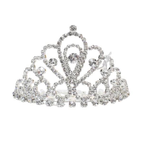 RHINESTONE MINI CROWN TIARA