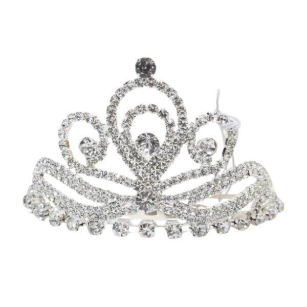 RHINESTONE MINI CROWN TIARA