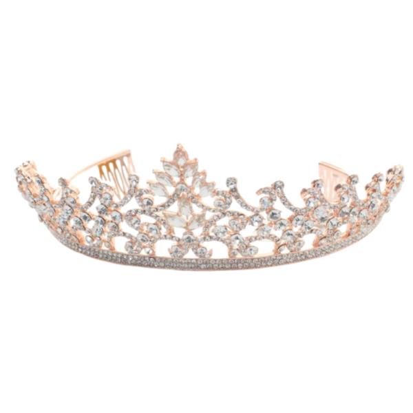 RHINESTONE CROWN TIARA