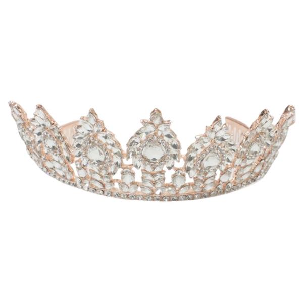RHINESTONE CROWN TIARA