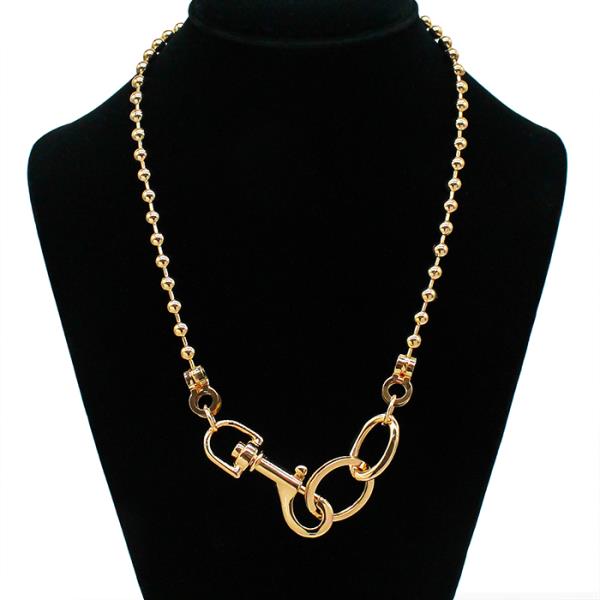 SECRET BOX BUCKLE LINK BALL CHAIN NECKLACE