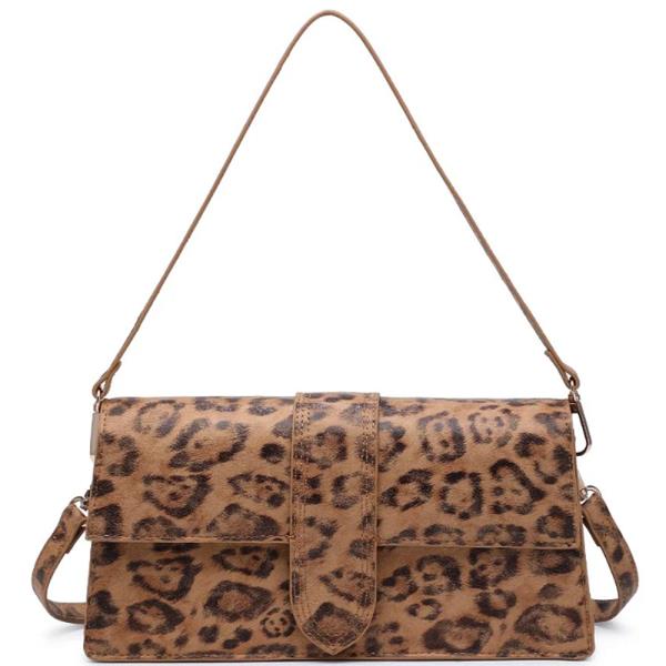 SMOOTH LEOPARD VIOLET CROSSBODY