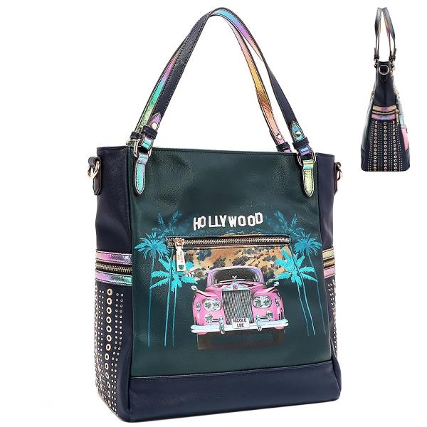 NICOLE LEE HOLLYWOOD DRIVE LARGE TOTE BAG