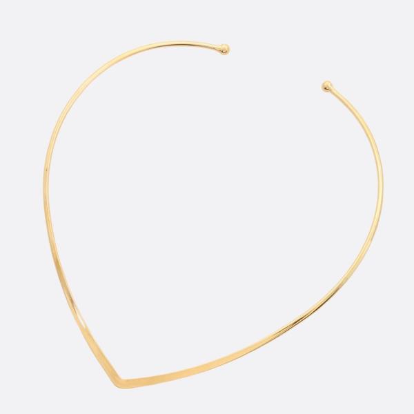 SODAJO V SHAPE GOLD DIPPED CHOKER