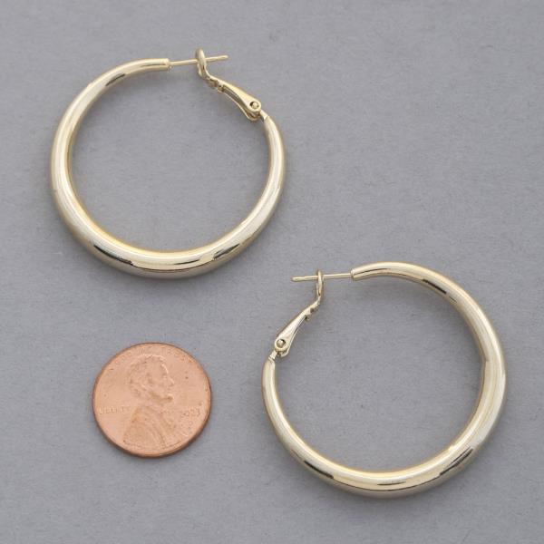 SODAJO HOOP GOLD DIPPED EARRING