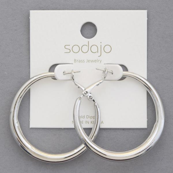 SODAJO HOOP GOLD DIPPED EARRING