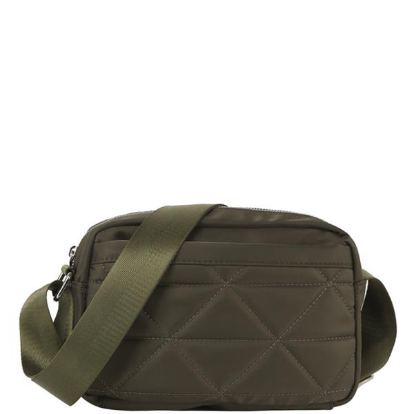 SMOOTH QUILTED ZIPPER CROSSBODY BAG