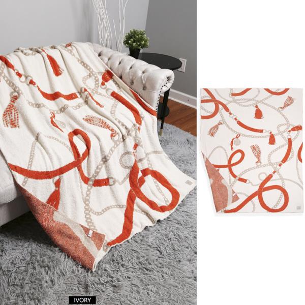 CHAIN PATTERN LUXURY SOFT THROW BLANKET