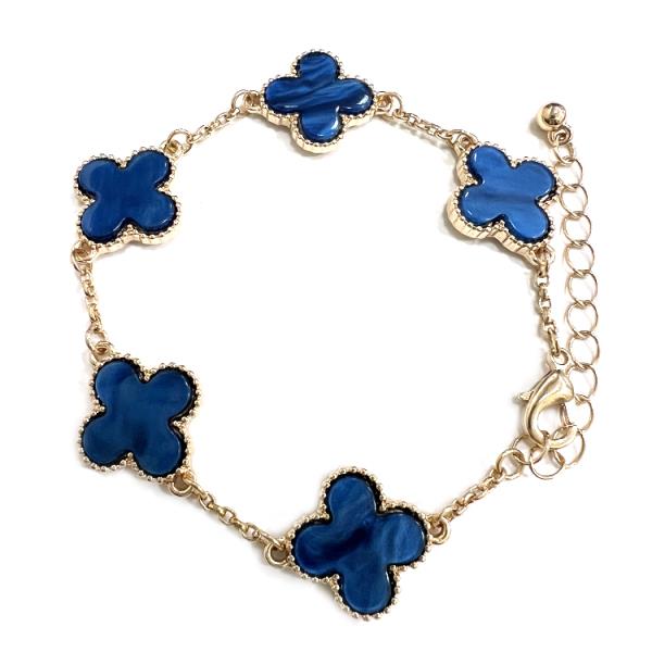 CLOVER METAL CHAIN BRACELET