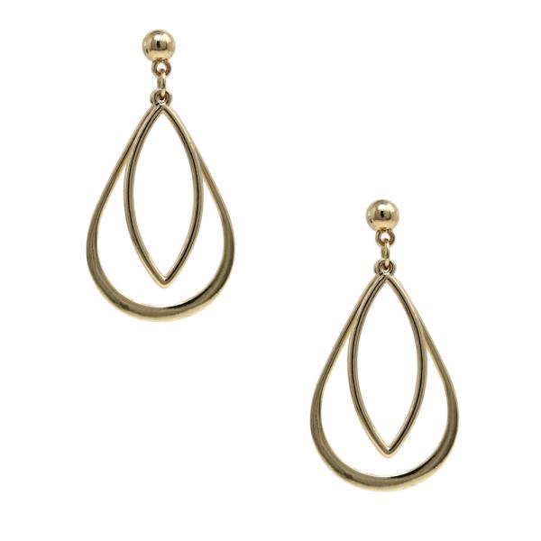 METAL TEARDROP EARRING