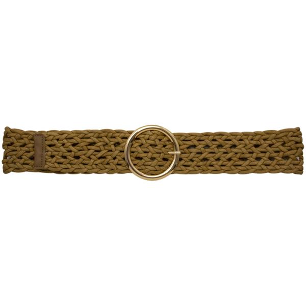 STYLISH BRAIDED DESIGN ROUND BUCKLE BELT