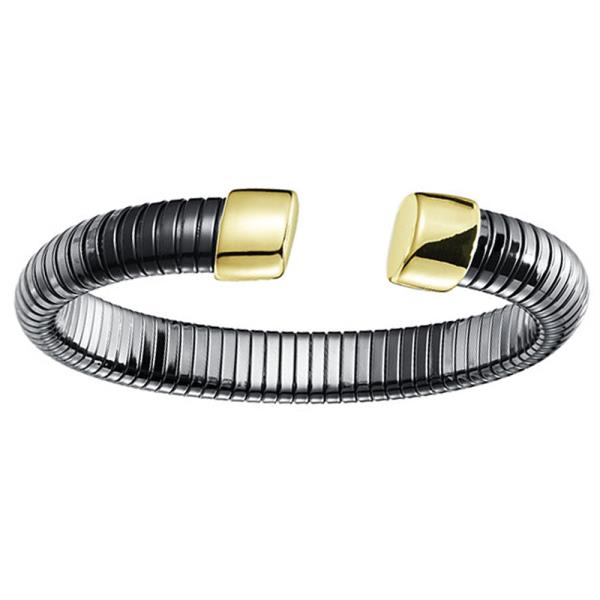 GOLD PLATED FLEXIBLE OMEGA CUFF