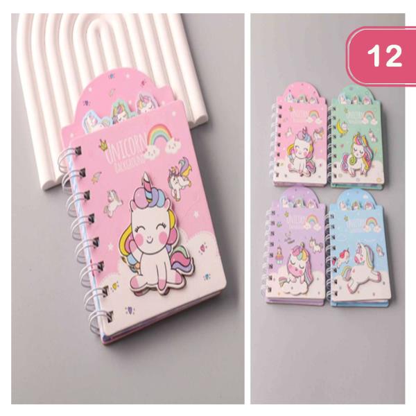 UNICORN TABBED NOTEBOOK (12 UNITS)