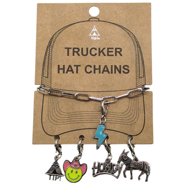 WESTERN STYLE TRUCKER HAT CHAIN WITH CHARM