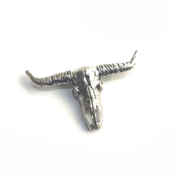 WESTERN STYLE COW SKULL BROOCH