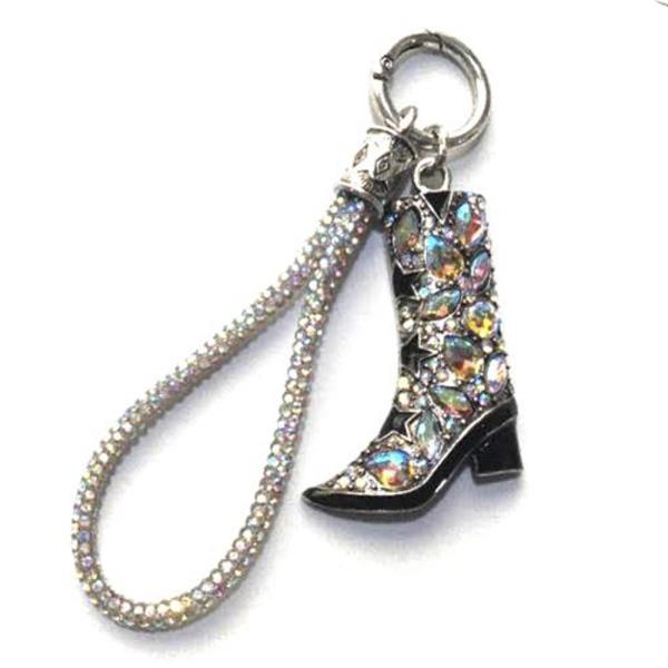 WESTERN STYLE BOOTS KEYCHAIN WITH STRAP