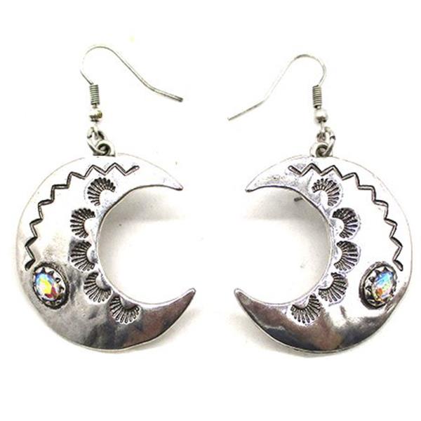 WESTERN STYLE MOON DANGLE EARRING